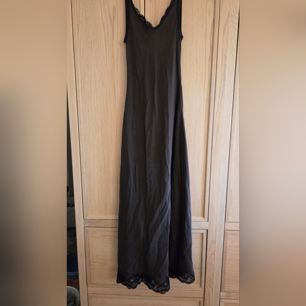 Bec + Bridge Deja Vous Slip Dress Silk And Lace Spaghetti Strap Ankle Length - Picture 13 of 15